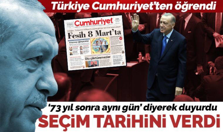 Son dakika... Erdoğan'dan kürsüde seçim için '14 Mayıs' mesajı: 'Milletimiz 73 yıl sonra aynı gün yanıtını verecek'
