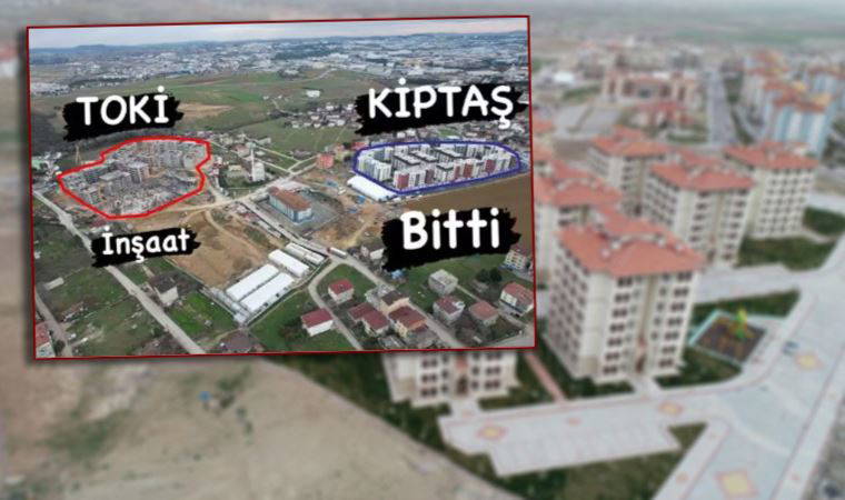 KİPTAŞ, Tuzla’da başladığı projeyi 13 ayda tamamlarken TOKİ 14 ayda kaba inşaatı bitiremedi