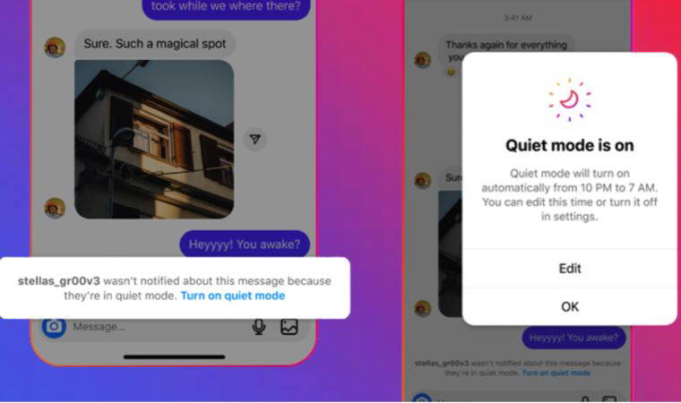 Instagram için yeni özellikler açıklandı: "Sessiz Mod"