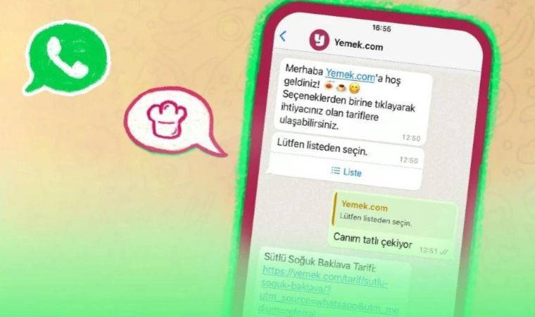 Yemek WhatsApp botu: 