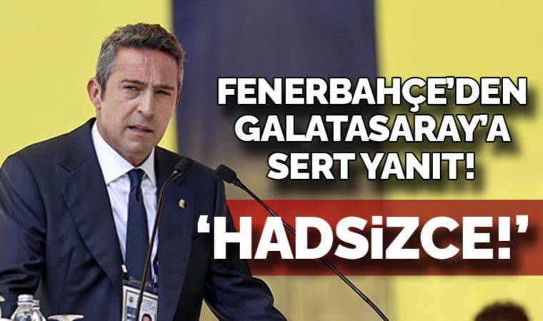 Fenerbahçe'den Galatasaray'a sert yanıt!
