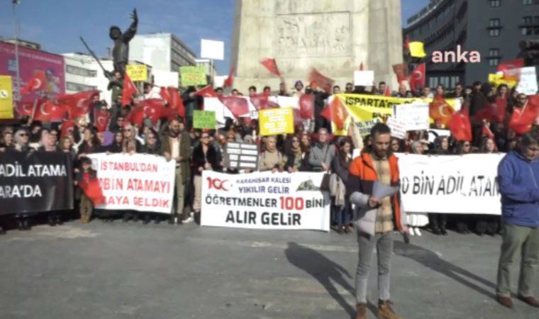 Öğretmen adayları eylem yaptı