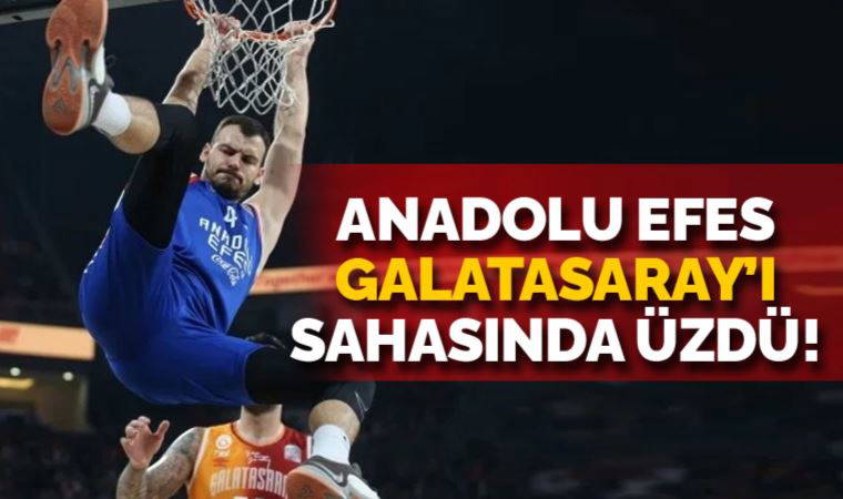 Anadolu Efes, Galatasaray'ı sahasında üzdü!