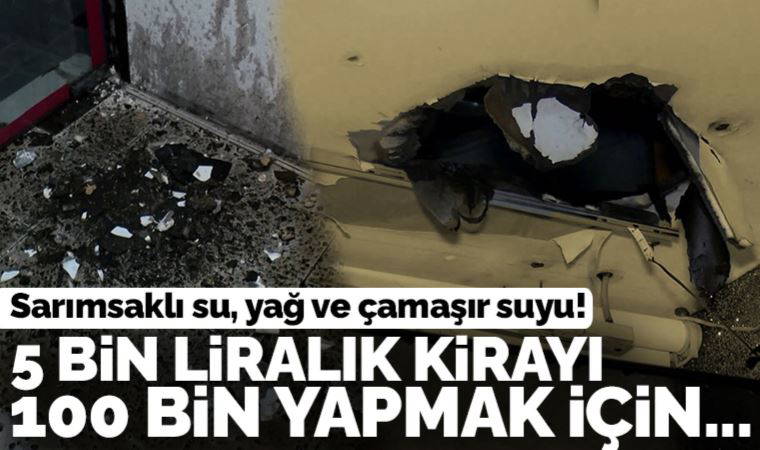 Laleli'de kiracısını çıkarabilmek için tavanı deldi, yağ döktü