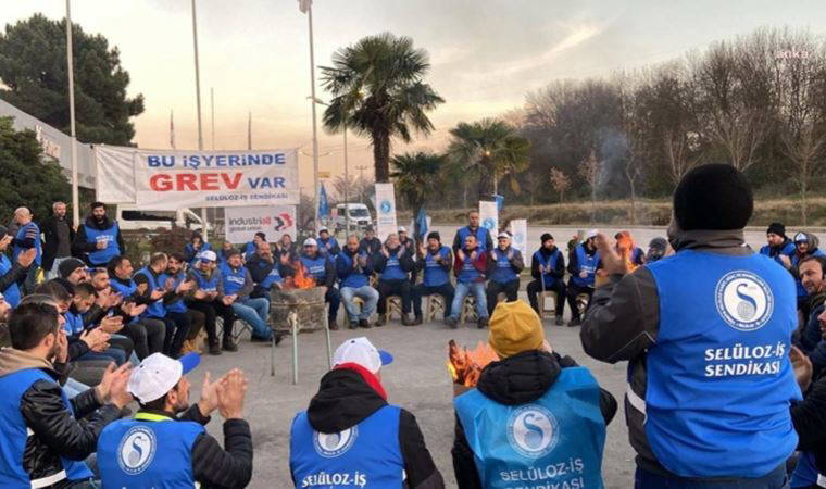 Kartonsan işçilerinin grevi 33'üncü gününde: 'Kartonsan büyük bir firma ama bizimle birlikte'