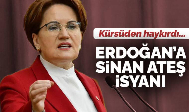 Son Dakika: Akşener'den Erdoğan'a Sinan Ateş çıkışı