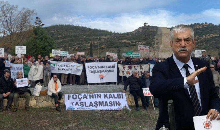 Foça’da Pers Mezar Anıtı’nın yanına taş ocağı planları Meclis gündeminde