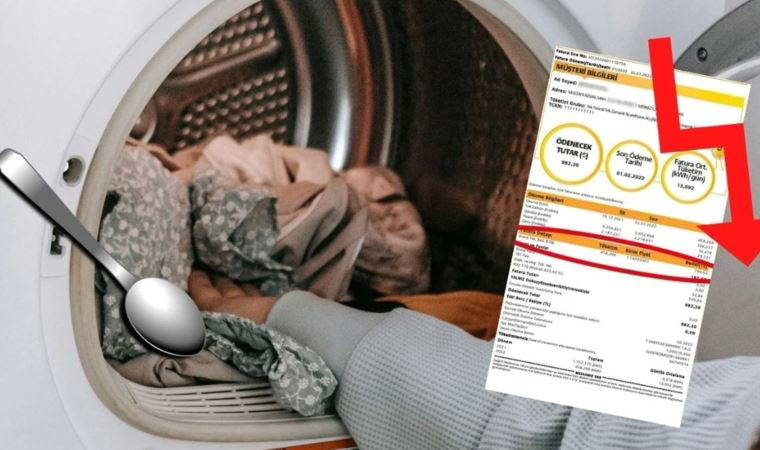 Çamaşır makinesine 1 kaşık ekleyin! Faturayı 50 TL düşürüyor