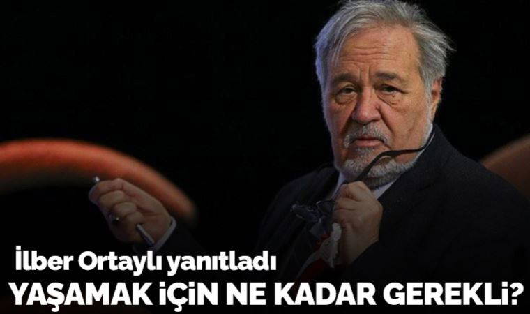 İlber Ortaylı: 'Yaşamak için ayda 100 bin lira yeter'