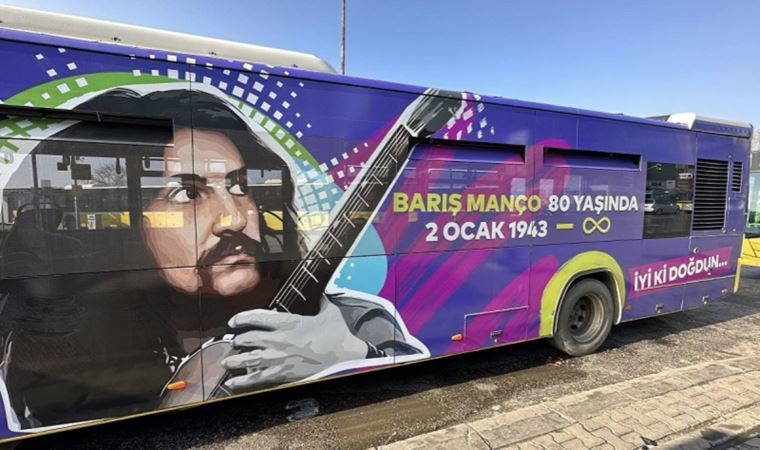 Doğum gününde unutulmadı: İETT otobüsü Barış Manço için yollarda
