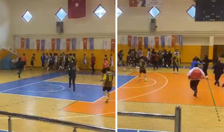 Liseler arası futsal turnuvasında tekmeli-yumruklu kavga: Diskalifiye oldular!