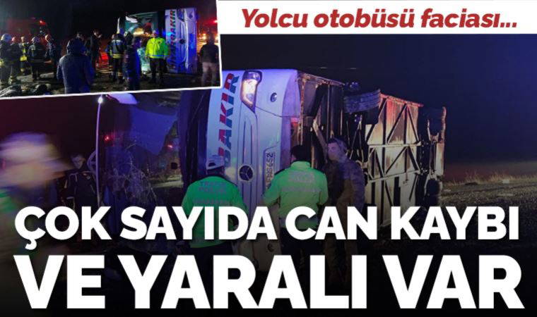 Diyarbakır'daki feci kazada yolcu otobüsü devrildi: 5 ölü, 22 yaralı!