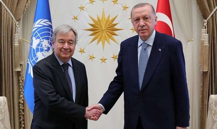 Erdoğan, BM Genel Sekreteri Guterres'le görüştü