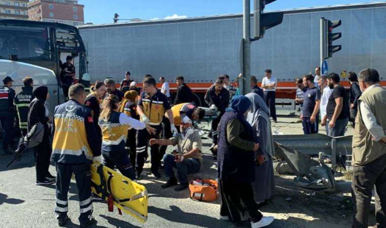 Tekirdağ'da yolcu otobüsü ile TIR çarpıştı: 3 yaralı