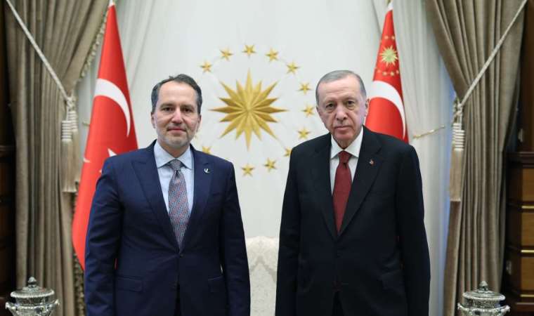 Erdoğan ile Fatih Erbakan'dan sürpriz görüşme: Saray'da bir araya geldiler!