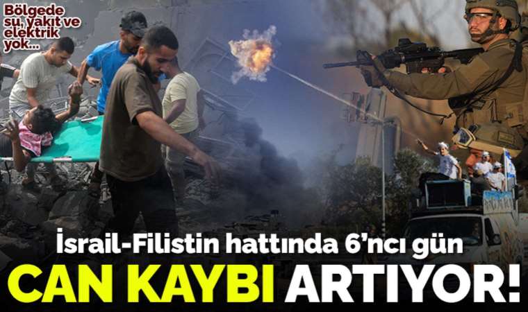 İsrail-Filistin gerilimi 6'ncı gününde! Bilanço arttı, çatışmalarda bir Türk vatandaşı hayatını kaybetti: Kara harekatına hazırlanıyoruz...