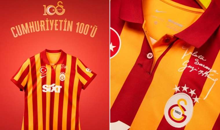 Galatasaray'dan Cumhuriyet'in 100. yılına özel forma!