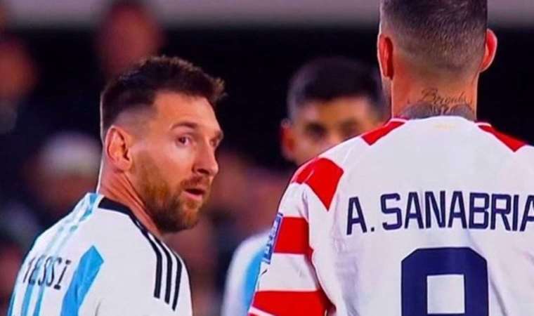 Arjantin - Paraguay maçında şok hareket: Sanabria, Messi'ye tükürdü!