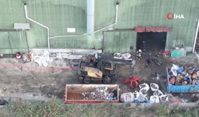 Düzce'de fabrika yangını!