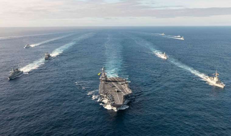 En büyük uçak gemisi Doğu Akdeniz'de