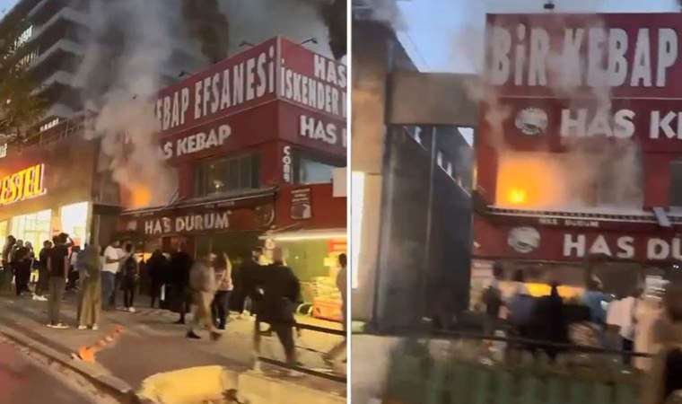 Bursa'da kebapçıda korkutan yangın!