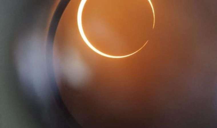 Halkalı Güneş tutulması gözlemlendi