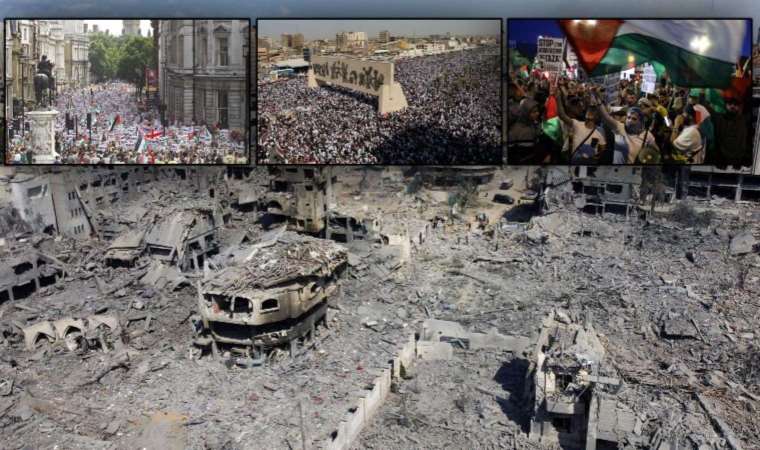 Dünya'dan Filistin'e destek: Sokaklara döküldüler