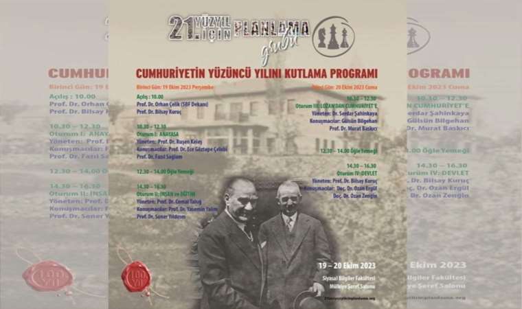 21. Yüzyıl İçin Planlama Grubu cumhuriyetin 100. yaşını kutlayacak