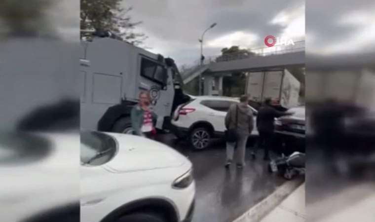 İstanbul'da freni tutmayan TOMA kazaya neden oldu: 13 araç birbirine girdi!