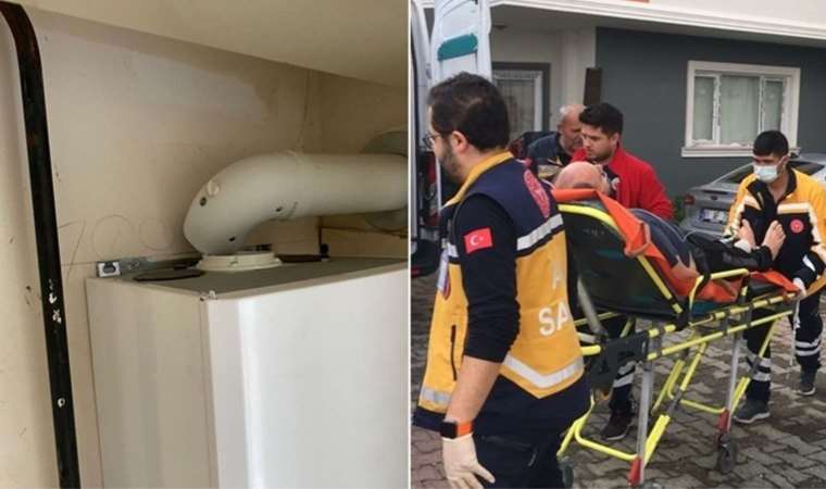 Kombinin bağlantı borusu yerinden çıktı... Sızan gazdan etkilendiler