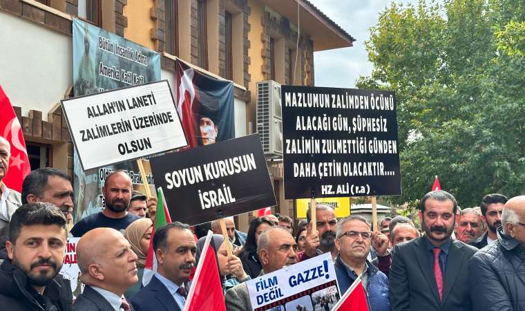 Tunceli’de Alevi dedeleri öncülüğünde 'İsrail' protestosu: 'ABD ve İsrail’in karşısında mazlum Filistin halkının yanındayız'