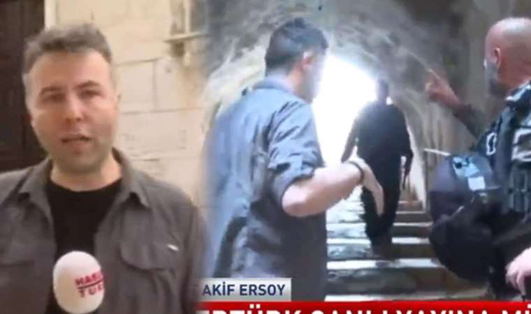 Canlı yayına yansıdı...