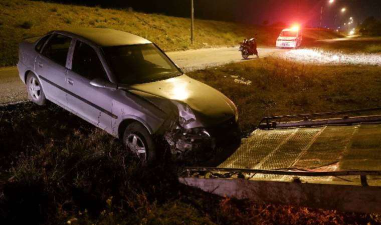 'Dur' ihtarına uymadı, kaza yapınca yakalandı!