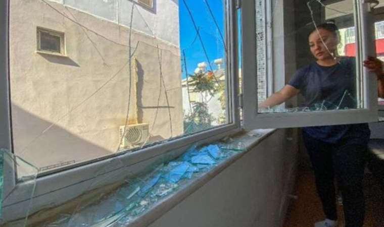 Ev sahibi dehşeti: Kiracısının camlarını kırdı!
