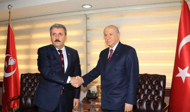 Bahçeli, BBP Genel Başkanlığına yeniden seçilen Destici'yi tebrik etti