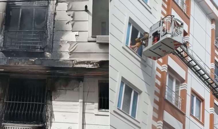 Esenyurt’ta 5 katlı binada yangın!