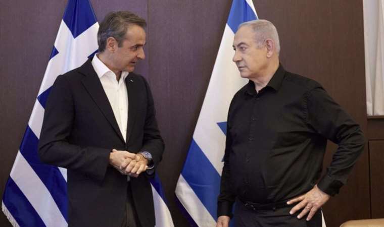 Yunanistan Başbakanı Miçotakis, Netanyahu ile görüştü