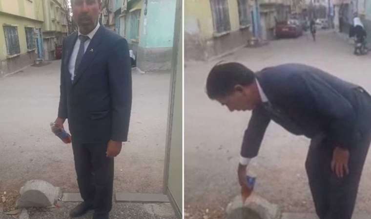 Yeniden Refah Partili başkan İsrail’i ‘Pepsi’ dökerek protesto etti: ‘Ya ölüm ya cihat’