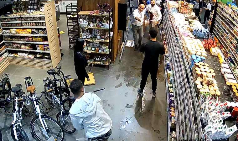 Markette 'omuz atma' cinayetinin görüntüleri ortaya çıktı