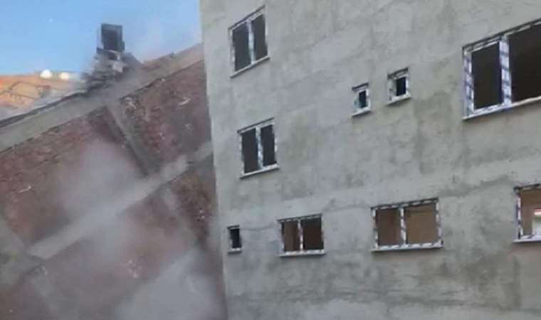 Güngören'de yıkım sırasında 6 katlı bina çöktü!