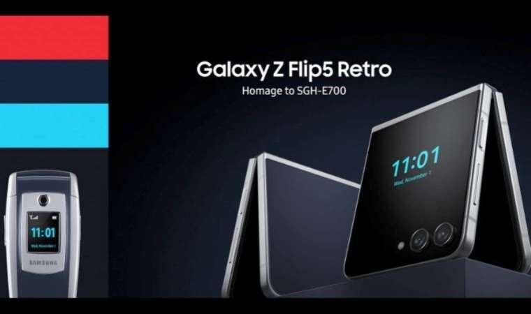 Samsung, Galaxy Z Flip 5 modeline 'Retro' dokunuşu yaptı