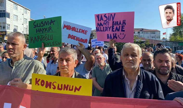 Başakşehir’de yurttaşlar rantsal dönüşüme karşı yaşam alanlarını koruyor: Nöbet tutuyorlar