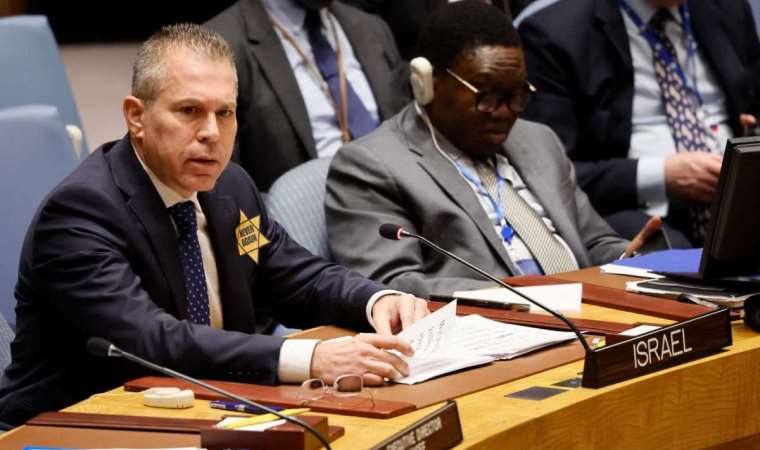 İsrail'den, BMGK'ya Holokost yıldızlı protesto