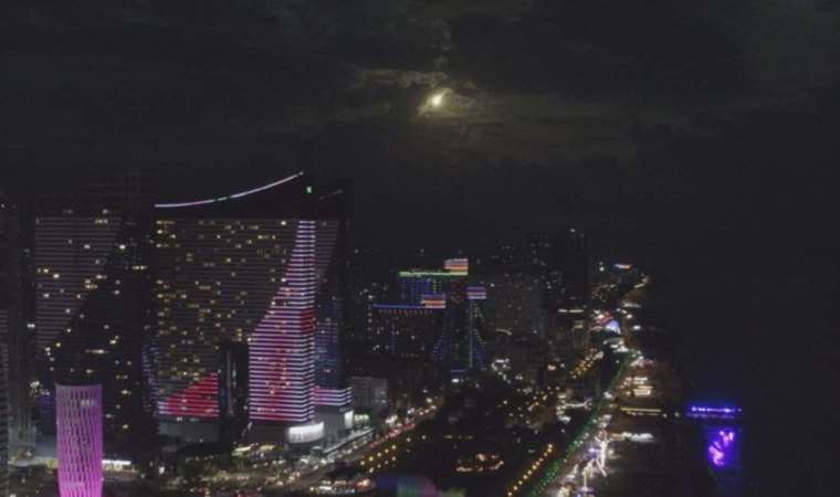 Meteorun düşüşünü İHA kaydetti