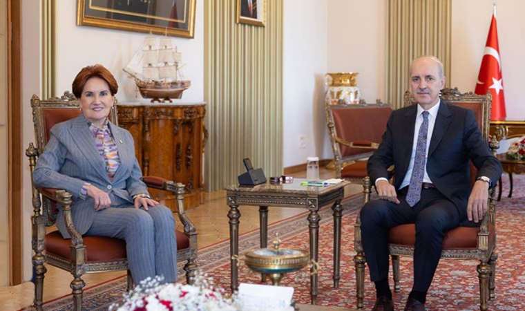 TBMM Başkanı Kurtulmuş, İYİ Parti Genel Başkanı Akşener ile görüştü