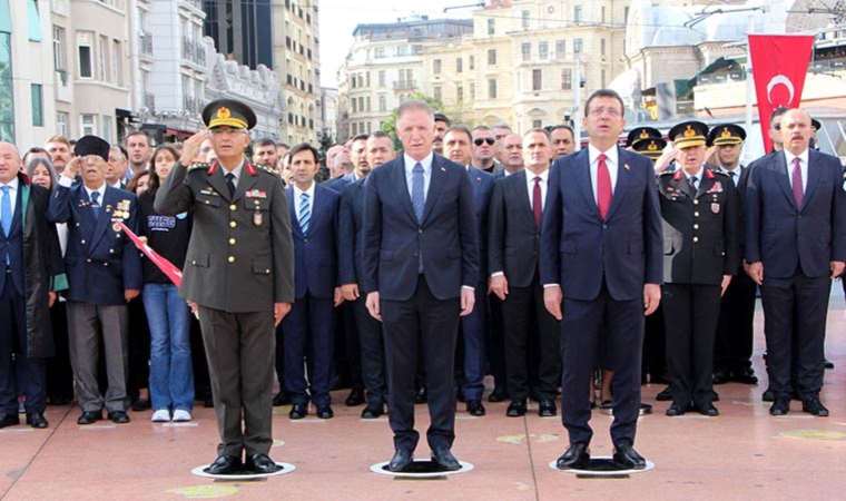 İstanbul'un kurtuluşunun 100. yıldönümü Taksim'de törenle kutlandı