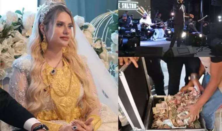 Şanlıurfa'daki aşiret düğününde geline 4 kilo altın takıldı