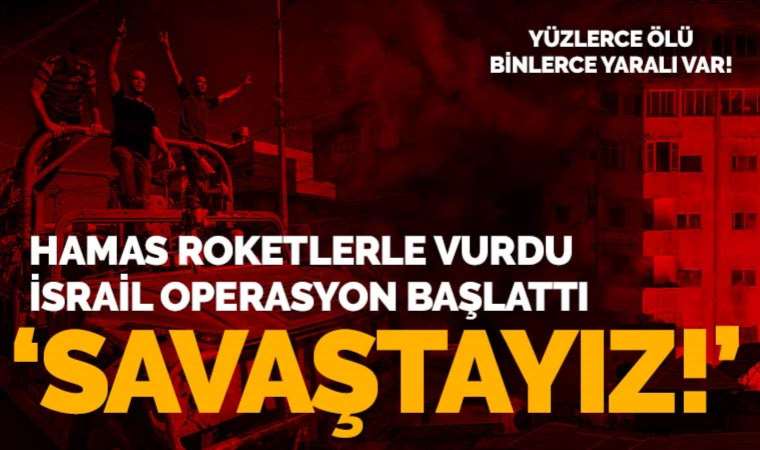 Hamas roketlerle vurdu... İsrail operasyon başlattı! Yüzlerce ölü, binlerce yaralı var!