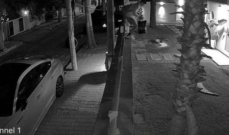 İzmir’de ilginç olay: Villaya girdi, salıncakta sallandı