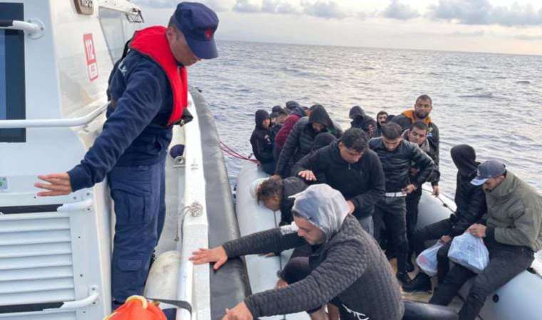 Datça'da 60 kaçak göçmen yakalandı, 49 kaçak göçmen kurtarıldı